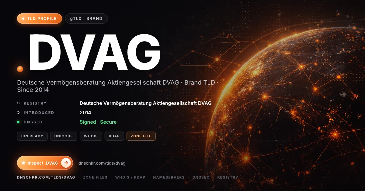 .dvag TLD — domains, registry, and DNSSEC overview