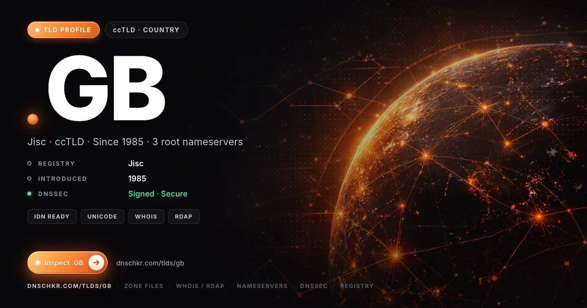 .gb TLD, domains, registry, and DNSSEC overview