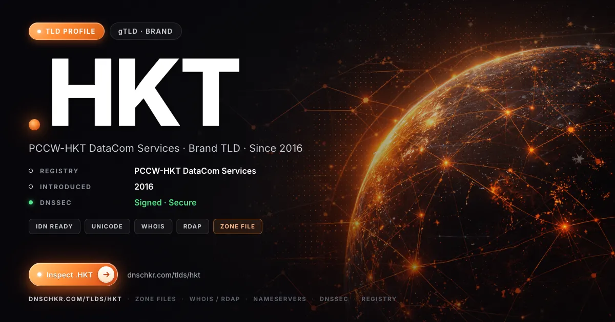.hkt TLD — domains, registry, and DNSSEC overview