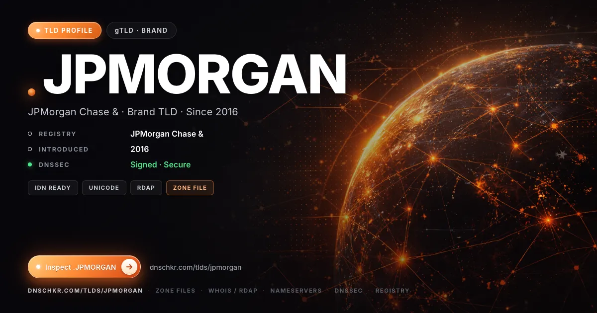 .jpmorgan TLD — domains, registry, and DNSSEC overview