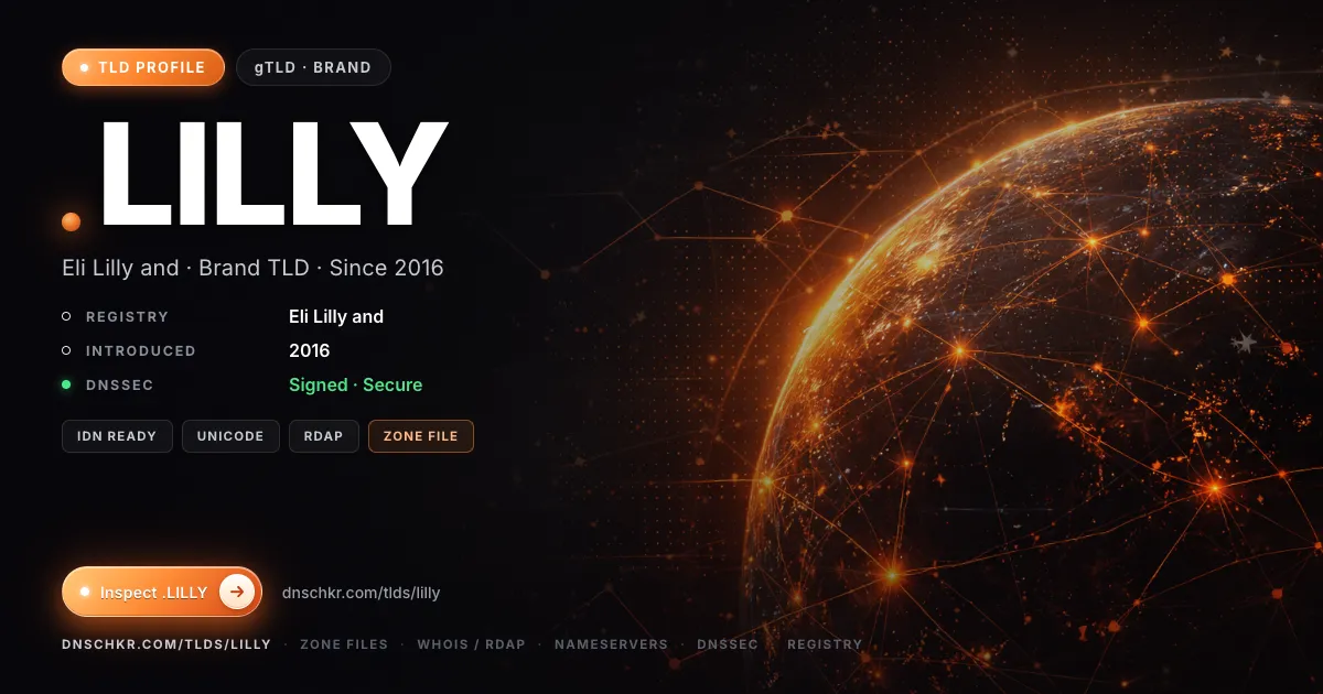 .lilly TLD — domains, registry, and DNSSEC overview