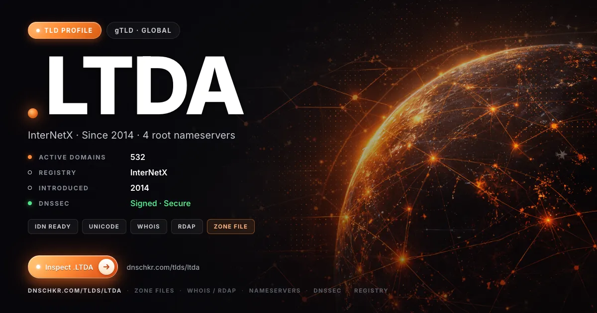 .ltda TLD — domains, registry, and DNSSEC overview