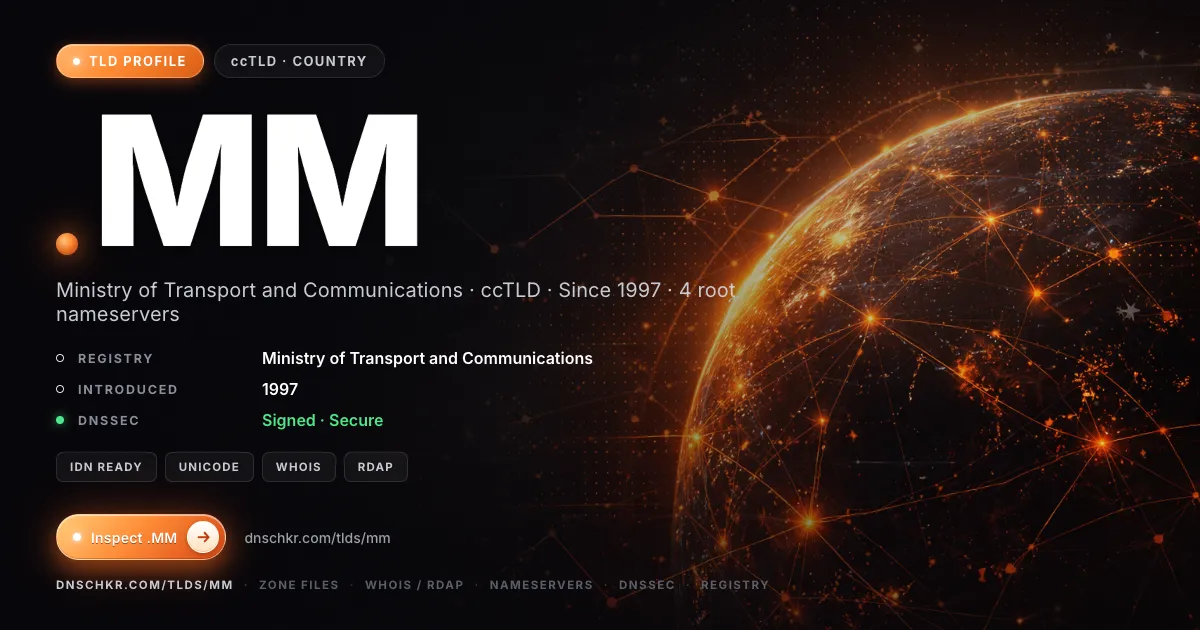 .mm TLD — domains, registry, and DNSSEC overview