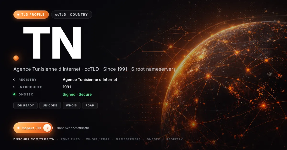 .tn TLD — domains, registry, and DNSSEC overview